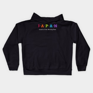 Japan, Land of the Rising Sun Kids Hoodie